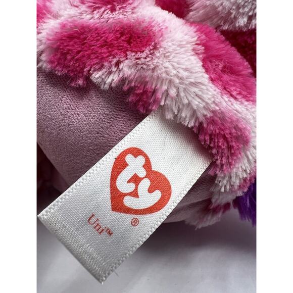 TY Beanie Baby Babies Stuffed Animal Plush Unicorn Uni 2015 - Picture 7 of 11